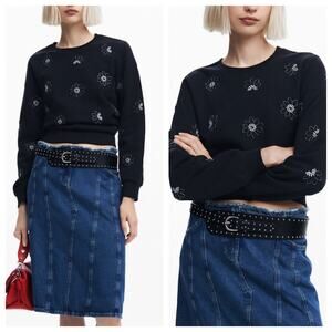 NEW Desigual Cotton Sweatshirt